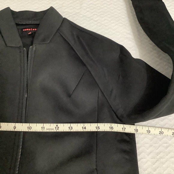 Nameless Men’s Black Neoprene Minimalist Zip up jacket Size S - Picture 10 of 12